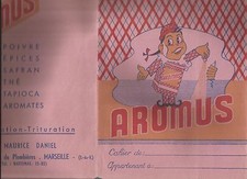 PUBBLICITA' AROMI_CUSTODIA / FODERA QUADERNO_PROTEGE CAHIER_AROMUS_ANNI '50