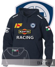 FELPA Printed LANCIA DELTA HF INTEGRALE MARTINI RAGING  Auto  HOOD Cotone BN