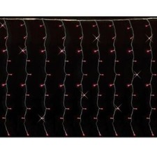 Tenda luminosa rossa luci led illuminazione pioggia cascata di natale da esterno