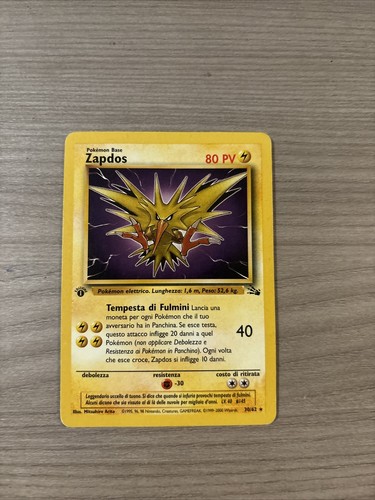 Carta pokemon zapdos - carta,