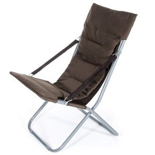 POLTRONA MARRONE IN ACCIAIO