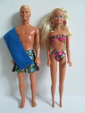 Barbie Mattel 1994 Tropical Splash Barbie e Ken vintage bambole