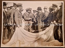 FOTOGRAFIA AERONAUTICA MUSSOLINI CON INVENTORE DEL PARACADUTE - ANNO 1926