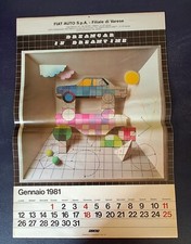 Calendario RARO FIAT 1981, con