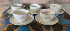 Verbano Laveno Design Guido Andlovitz 5 Tazzine Da Caffè Anni 30 Art Decò 