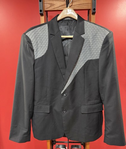 Wulful blazer uomo nero motivo - blazer,