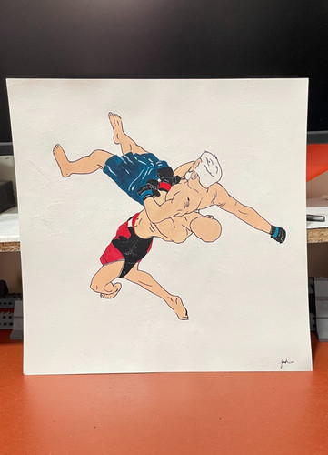 Mma originale dipinto - dipinto, mano