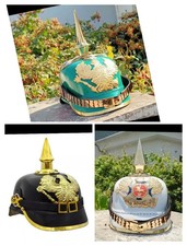 Set di 3 elmetti in pelle e