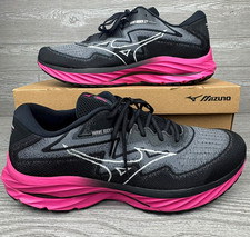 Mizuno Wave Rider 27 SSW 'Black Fucsia' Rosa Cancro al Seno Uomo Taglia 15