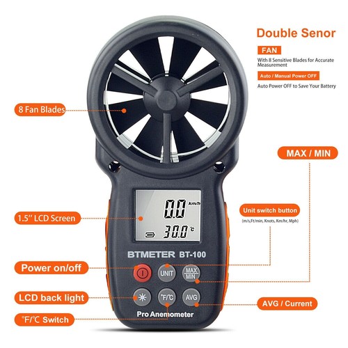 Anemometro professionale - anemometro,