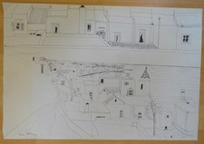 Penna a inchiostro Gabriele Mattera 1929 - 2005 Ischia firmata 1961