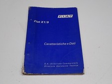 FIAT X 1/9 CARATTERISTICHE E DATI 1972 (S)