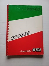 Ducati 851 Tricolore Superbike KIT 1988 manuale officina originale shop manual
