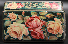 Antica Scatola Latta Pubblicità Biscotti Wamar Rose Boccioli - Variante 3