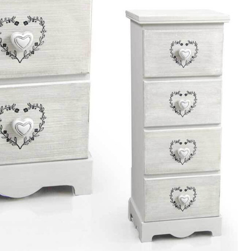 Cassettiera cuore slim - cuore,