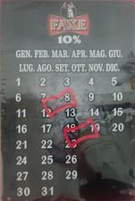 Calendario magnetico Faxe 10%