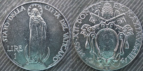 Vatican city lira - city, 1941