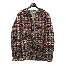 MADISON BLUE 24AW COLLAR JK TWEED TWEEDORANGE colletto tweed giacca nero