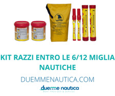 KIT SEGNALI 6/12 e 50 MIGLIA IN CUSTODIA DOTAZIONI SICUREZZA BARCA SCAD. 10/2029
