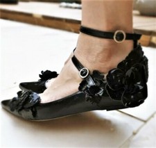 ZARA BALLERINE IN PELLE NERA