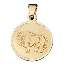 Toro - Collana Ciondolo D'Oro