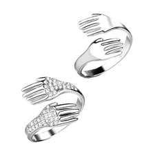  1 paio di anelli per dito in