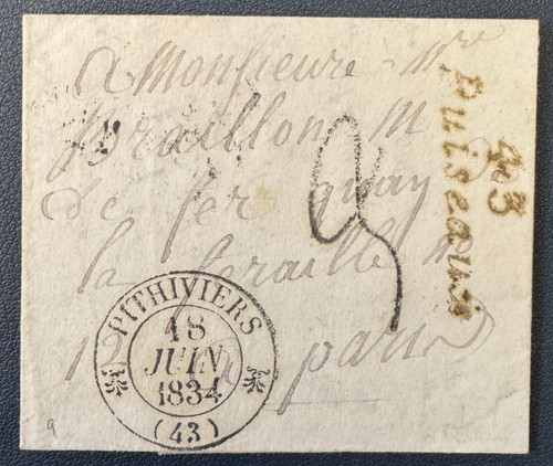 Lettera puiseaux - puiseaux, (loiret)