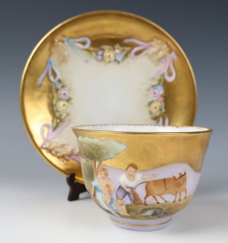 Antica tazza piattino - e,