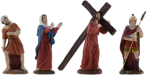 Set statue resina salita al - in,