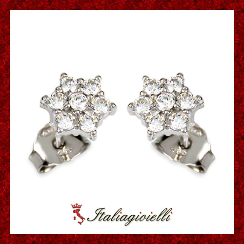 Orecchini fiore donna in - a,