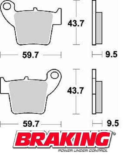 Braking pastiglie posteriori - pastiglie,