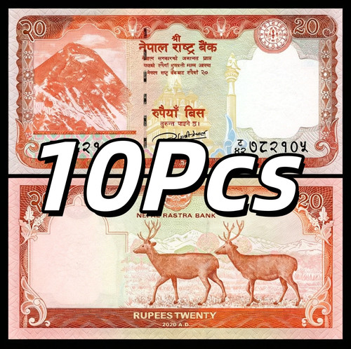 Nepal rupees lot - nepal,, 20