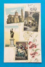 RICORDO DI RHO ( MILANO ) RARA VIAGGIATA 1915