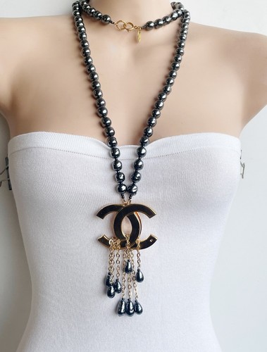 Collana perle barocche vetro