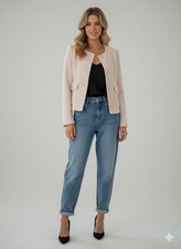 NEW Zara Cream Bouclé Lady