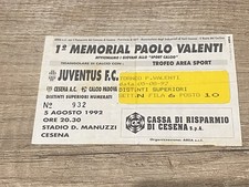 Juventus-Cesena-Padova Biglietto/ticket 1992 Memorial (Milan,Inter,napoli,Roma)