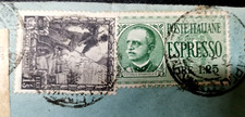 1939 -Busta di  raccomandata espresso con affrancatura mista Imperiale + Impero