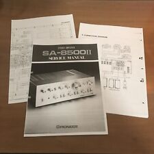 Pioneer 8500 II MK2 - Amplificatore Audio Vintage MANUAL + Schematic PDF