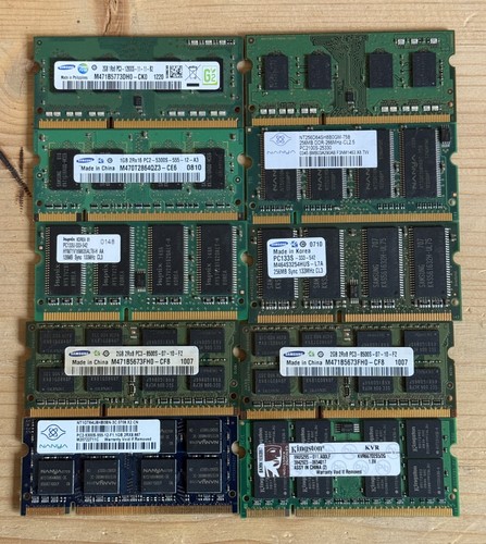 Stock 10pz ram sodimm varie - stock,