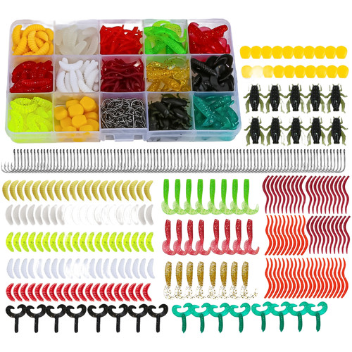 330pz kit pesca esche - kit, morbide