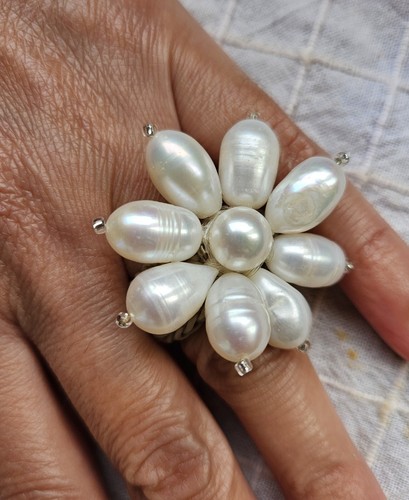 Anello donna perle fiume - donna,