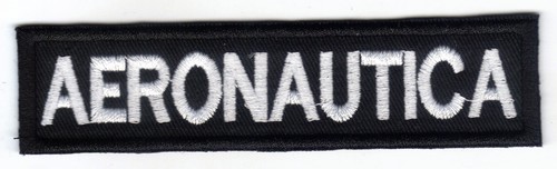 Patch aeronautica 12x3 su - cm,
