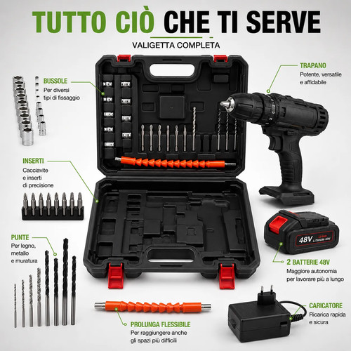 Trapano avvitatore batteria - avvitatore, a