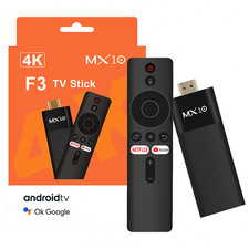 Stick TV 4K Android 13 MX10-F3 Chiavetta Smart TV WiFi Dual 2.4/5G Bluetooth 5.0