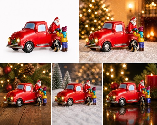 Camion festivo villaggio