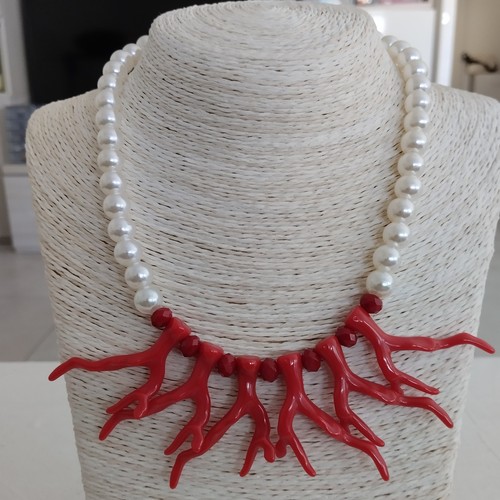 Collana corallo rosso - collana,