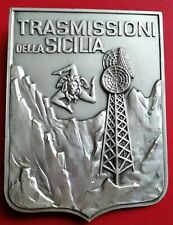 CREST GRANDE DISTINTIVO "TRASMISSIONI DELLA SICILIA" TRINACRIA GENIO ESERCITO