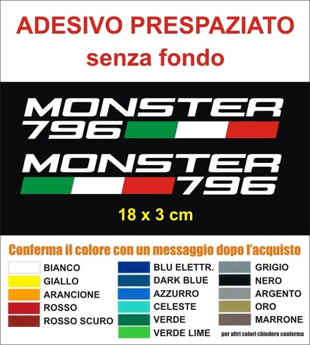 Adesivi ducati monster 796 kit - adesivi,