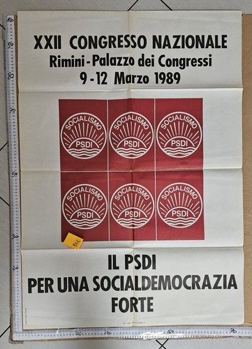 Manifesto rimini psdi partito - rimini,