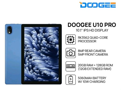 Tablet doogee u10 pro - u10, 10"